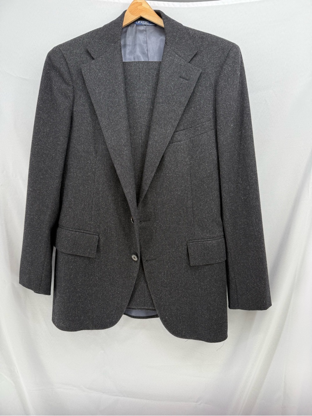 Polo Ralph Lauren Men's Charcoal Gray Two-Button Suit